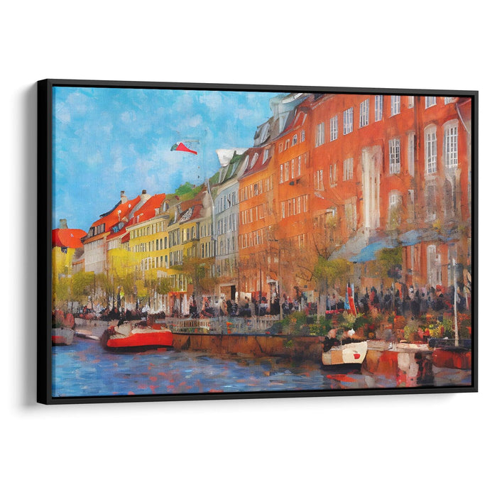 Impressionism Copenhagen Print - Canvas Art Print by Kanvah