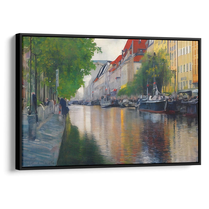 Impressionism Copenhagen Print - Canvas Art Print by Kanvah