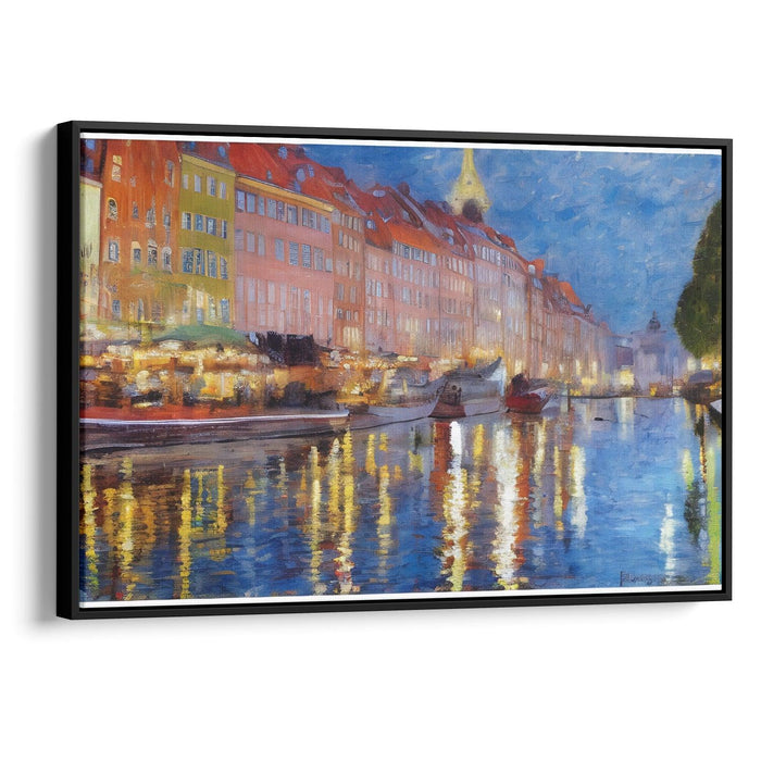 Impressionism Copenhagen Print - Canvas Art Print by Kanvah