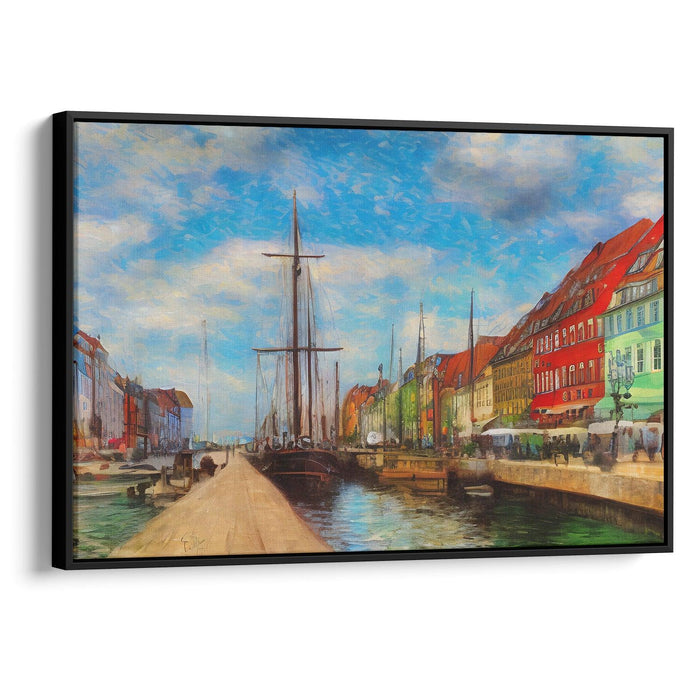 Impressionism Copenhagen Print - Canvas Art Print by Kanvah