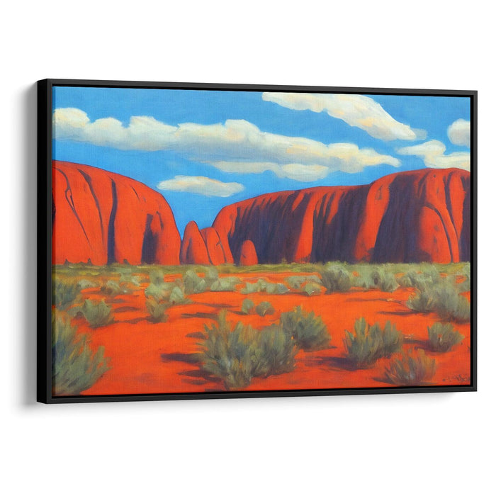 Impressionism Uluru Print - Canvas Art Print by Kanvah