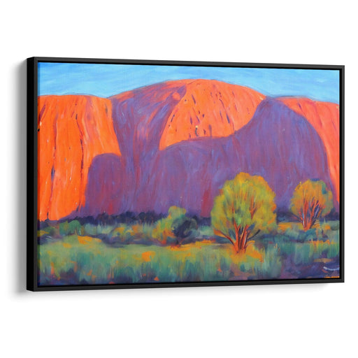 Impressionism Uluru Print - Canvas Art Print by Kanvah