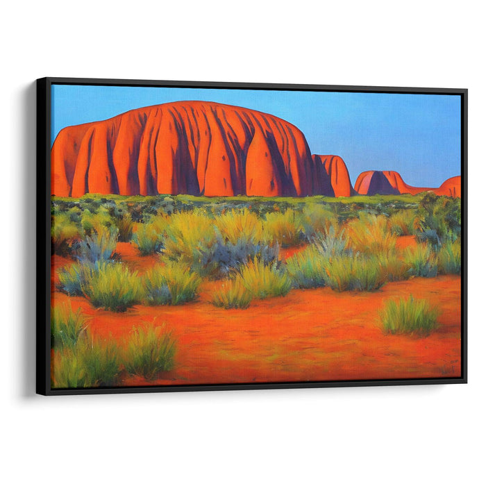 Impressionism Uluru Print - Canvas Art Print by Kanvah