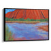 Impressionism Uluru Print - Canvas Art Print by Kanvah