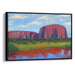 Impressionism Uluru Print - Canvas Art Print by Kanvah