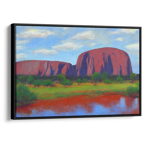 Impressionism Uluru Print - Canvas Art Print by Kanvah