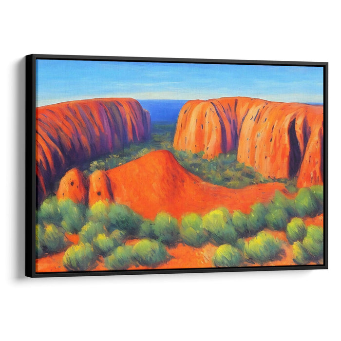 Impressionism Uluru Print - Canvas Art Print by Kanvah