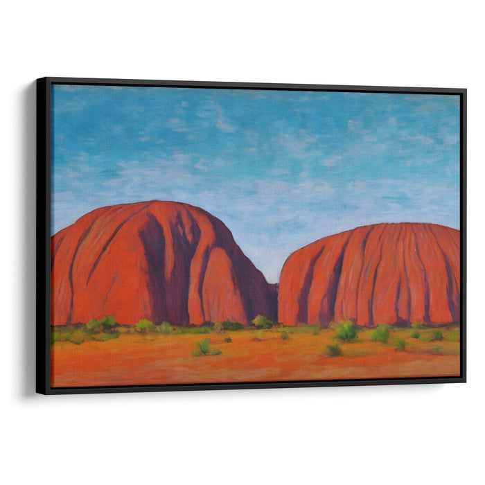 Impressionism Uluru Print - Canvas Art Print by Kanvah