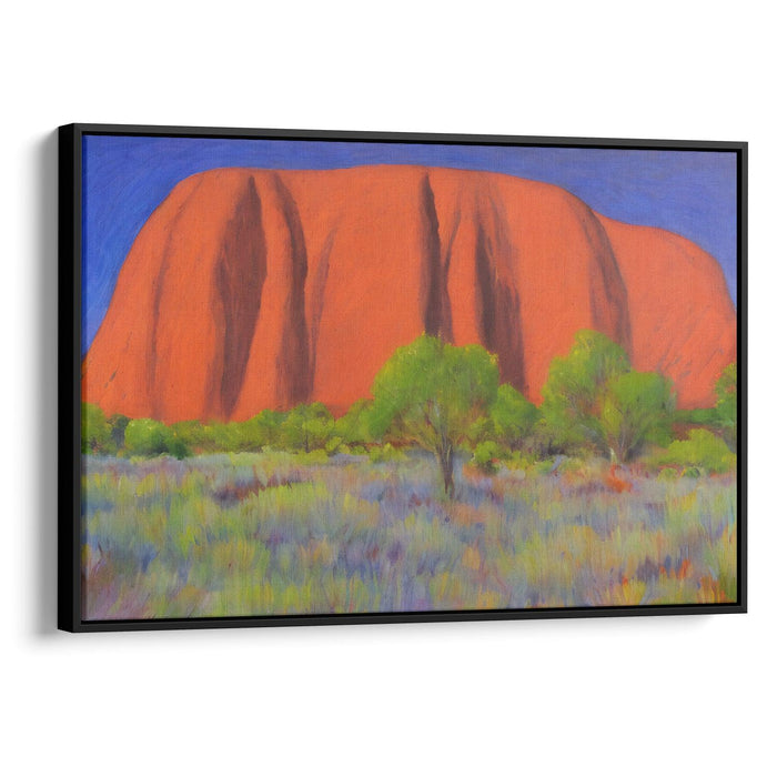 Impressionism Uluru Print - Canvas Art Print by Kanvah