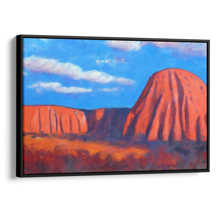 Impressionism Uluru Print - Canvas Art Print by Kanvah