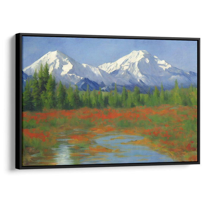 Impressionism Denali Print - Canvas Art Print by Kanvah