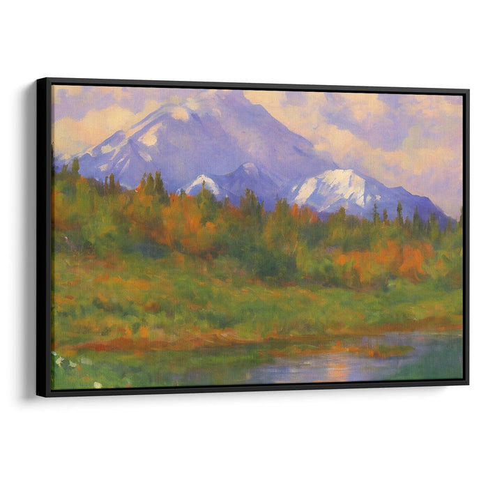 Impressionism Denali Print - Canvas Art Print by Kanvah