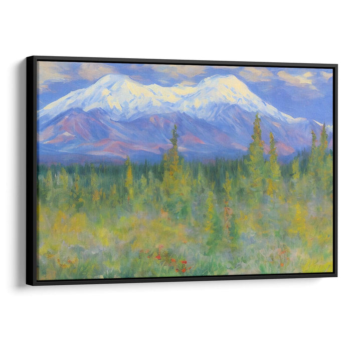 Impressionism Denali Print - Canvas Art Print by Kanvah