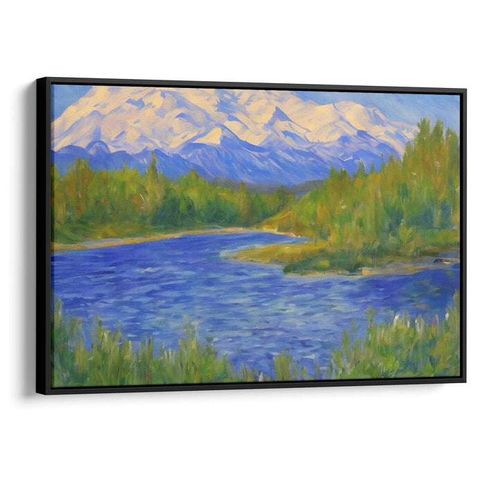 Impressionism Denali Print - Canvas Art Print by Kanvah