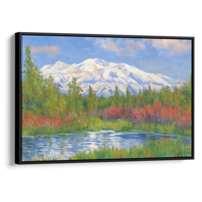 Impressionism Denali Print - Canvas Art Print by Kanvah