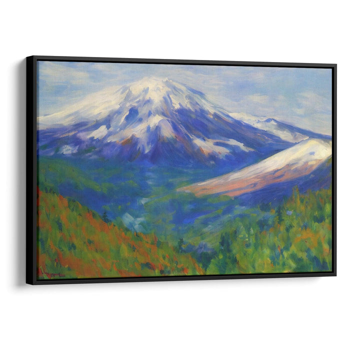 Impressionism Mount St. Helens Print - Canvas Art Print by Kanvah