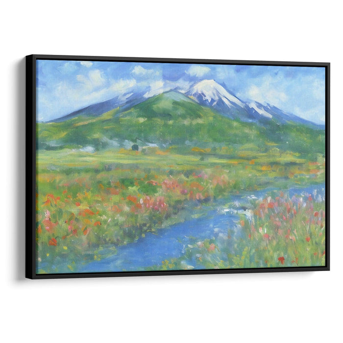 Impressionism Mount St. Helens Print - Canvas Art Print by Kanvah