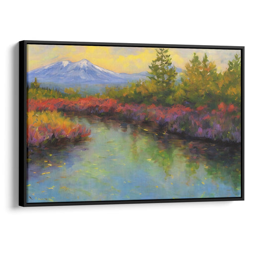 Impressionism Mount St. Helens Print - Canvas Art Print by Kanvah