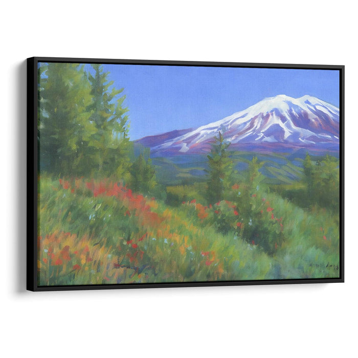 Impressionism Mount St. Helens Print - Canvas Art Print by Kanvah