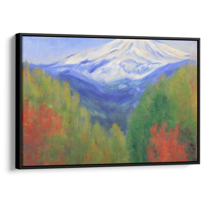 Impressionism Mount St. Helens Print - Canvas Art Print by Kanvah