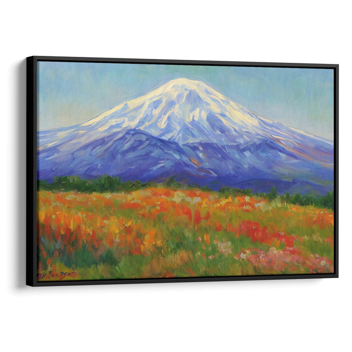 Impressionism Mount St. Helens Print - Canvas Art Print by Kanvah