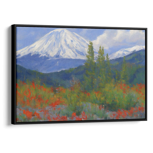 Impressionism Mount St. Helens Print - Canvas Art Print by Kanvah