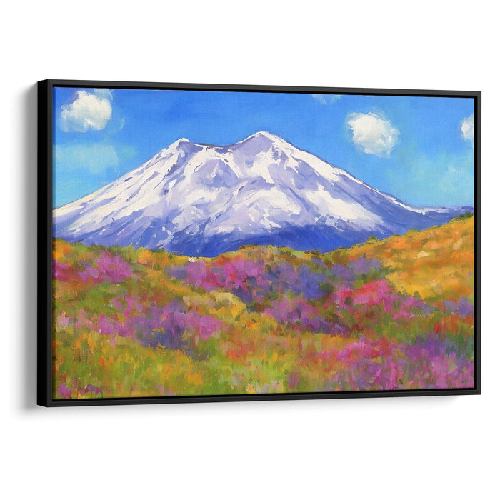 Impressionism Mount St. Helens Print - Canvas Art Print by Kanvah