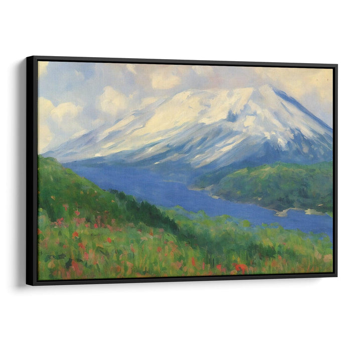 Impressionism Mount St. Helens Print - Canvas Art Print by Kanvah