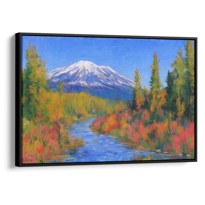 Impressionism Mount St. Helens Print - Canvas Art Print by Kanvah