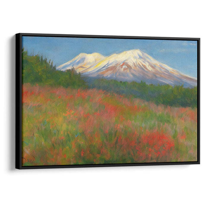 Impressionism Mount St. Helens Print - Canvas Art Print by Kanvah