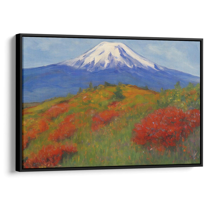 Impressionism Mount St. Helens Print - Canvas Art Print by Kanvah