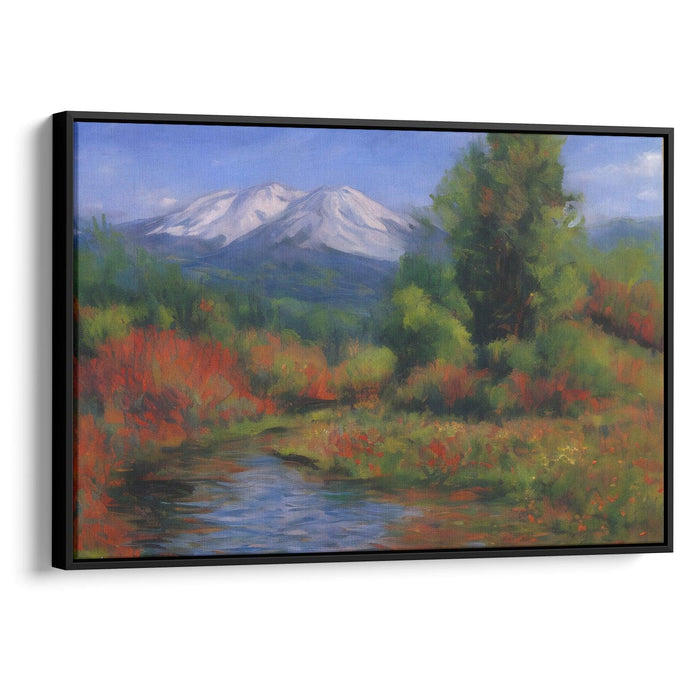 Impressionism Mount St. Helens Print - Canvas Art Print by Kanvah