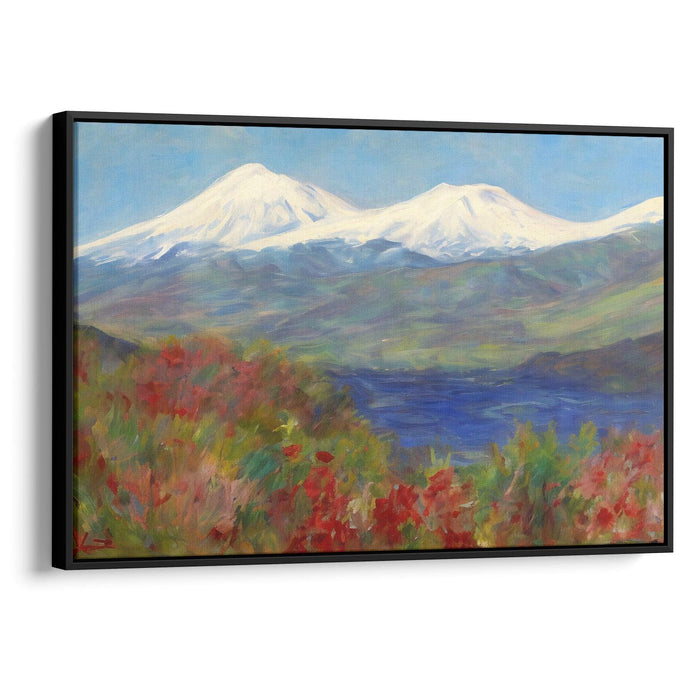 Impressionism Mount St. Helens Print - Canvas Art Print by Kanvah