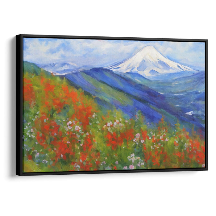 Impressionism Mount St. Helens Print - Canvas Art Print by Kanvah