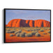 Watercolor Uluru Print - Canvas Art Print by Kanvah