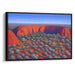 Watercolor Uluru Print - Canvas Art Print by Kanvah