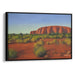 Watercolor Uluru Print - Canvas Art Print by Kanvah