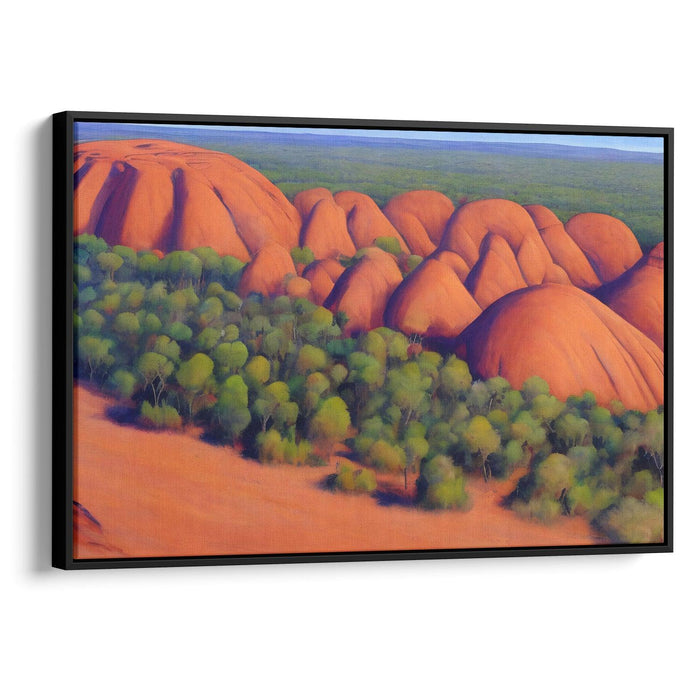 Watercolor Uluru Print - Canvas Art Print by Kanvah