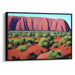 Watercolor Uluru Print - Canvas Art Print by Kanvah