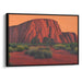 Watercolor Uluru Print - Canvas Art Print by Kanvah