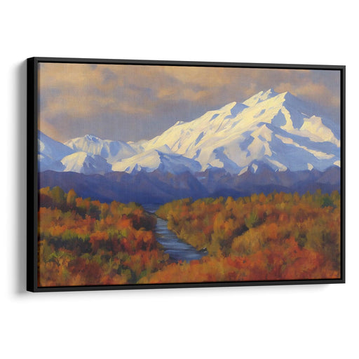 Realism Denali Print - Canvas Art Print by Kanvah