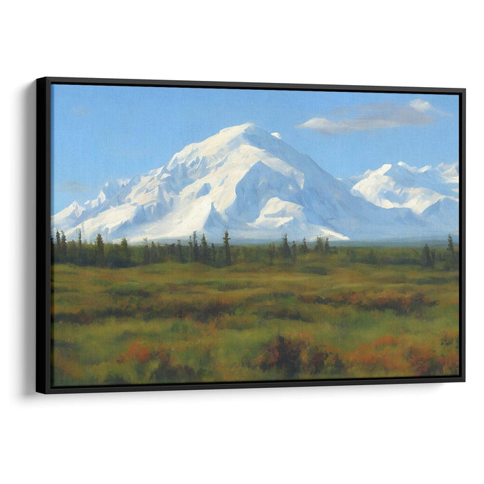 Realism Denali Print - Canvas Art Print by Kanvah