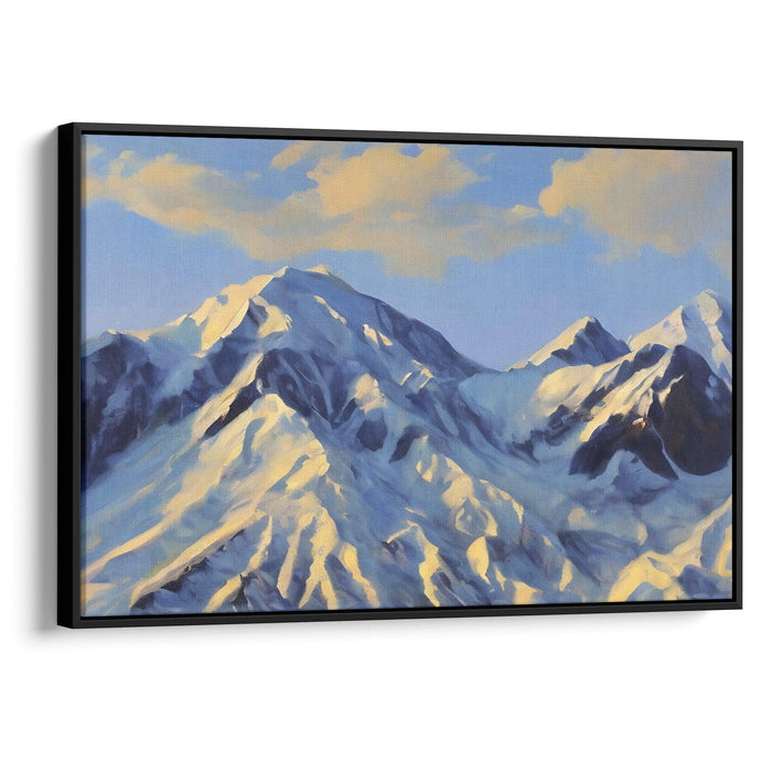 Realism Denali Print - Canvas Art Print by Kanvah