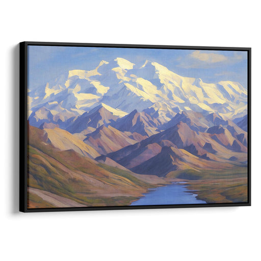 Realism Denali Print - Canvas Art Print by Kanvah