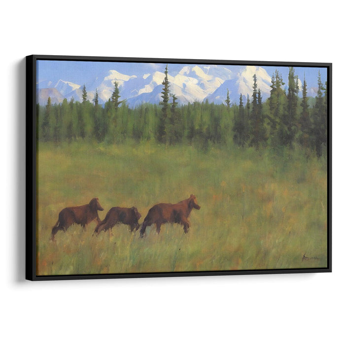 Realism Denali Print - Canvas Art Print by Kanvah