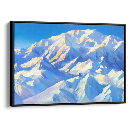 Realism Denali Print - Canvas Art Print by Kanvah