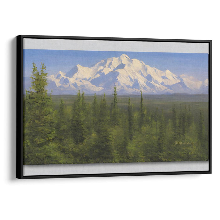 Realism Denali Print - Canvas Art Print by Kanvah