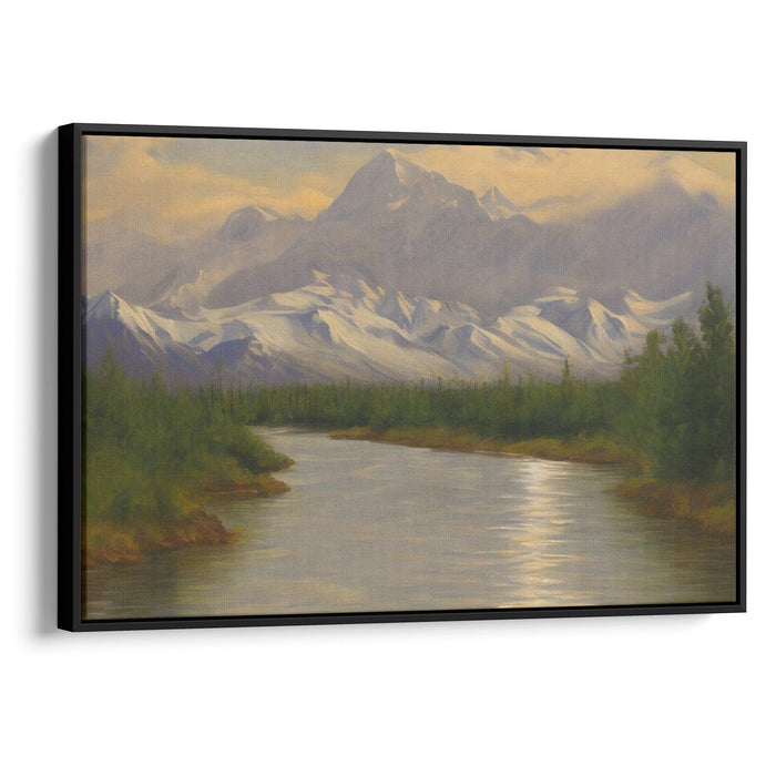 Realism Denali Print - Canvas Art Print by Kanvah