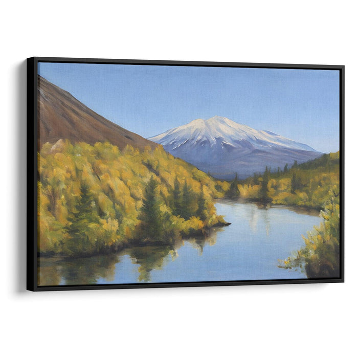 Realism Mount St. Helens Print - Canvas Art Print by Kanvah