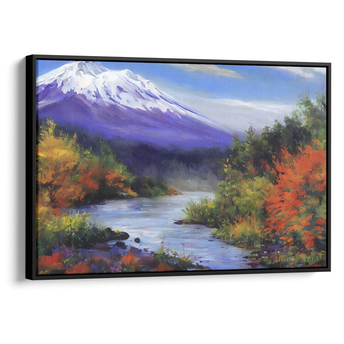 Realism Mount St. Helens Print - Canvas Art Print by Kanvah